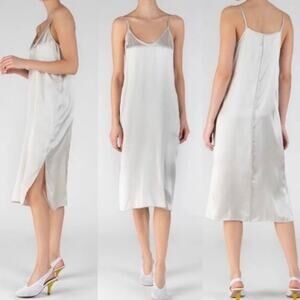 ATM Anthony Thomas Melillo Silk Slip Midi Dress Pearl size L